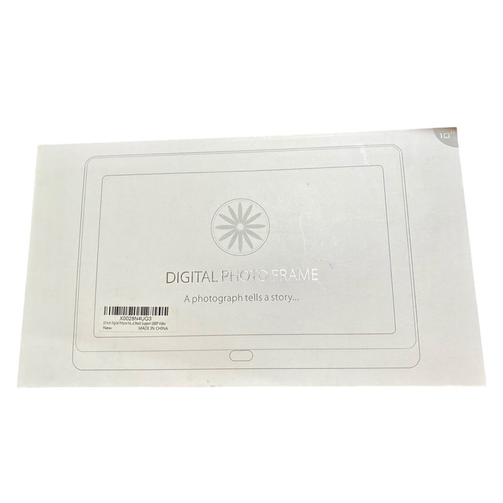 Premium Digital Photo Frame Size 10.1 Screen in White